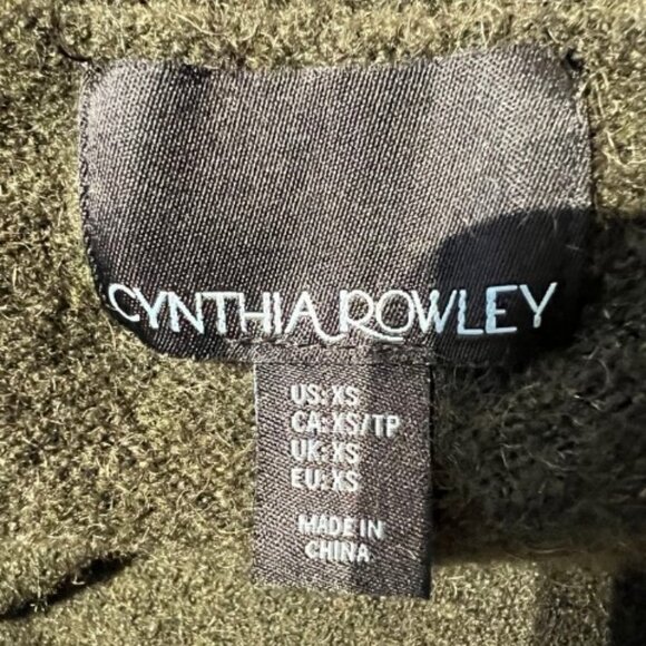 Cynthia Rowley green sleeveless turtleneck tunic sweater size XS - Picture 8 of 8